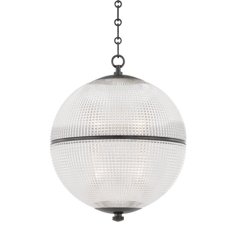 SPHERE NO. 3 MDS801-DB | Hudson Valley Lighting Group Spanish Ranch, Mark D Sikes, Metal Accents, Hudson Valley Lighting, Burke Decor, Modern Pendant, Transitional Design, Picture Light, Aged Brass