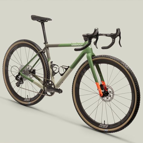 Custom Gravel Bike, Gravel Bike Outfit, Custom Bike Paint, Gravel Bike Bicycles, Gravel Cycling, Bike Riding Benefits, Biking Diy, Green Bike, Gravel Bikes