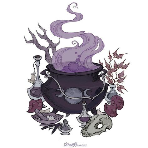 Witch, Purple, Plants