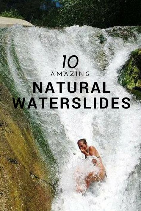 Natural Water Slide, Big Valley, Slide Rock, Natural Waterfalls, Weather Channel, Summer Destinations, The Weather Channel, Swimming Holes, Water Slide