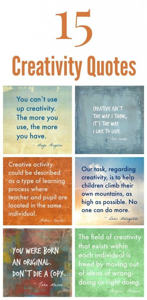 15 Creativity Quotes to Inspire You Quotes Creative, Painting Quotes, Have Inspiration, Artist Quotes, Craft Quotes, Creativity Quotes, Quotes To Inspire, Creative Learning, Art Classroom