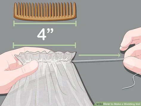 How To Make Veil Bridal, Diy Bridal Veil How To Make, Wedding Veil Patterns, How To Make A Wedding Veil, Bridal Veil Ideas, Diy Veil Wedding, Veils Bridal Diy, Bridal Vail, Veil Diy