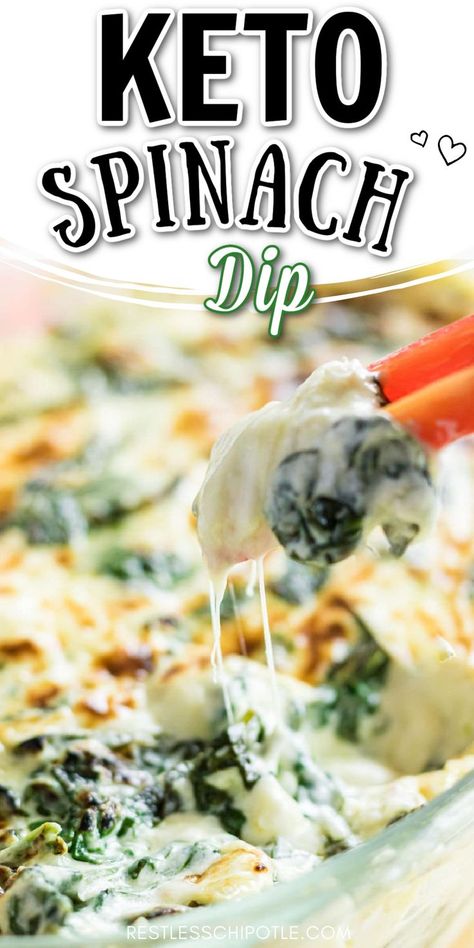 Low Carb Spinach Dip, Spinach Dip Recipe Easy, Creamed Spinach Dip, Keto Spinach Dip, Hot Spinach Dip Recipe, Keto Creamed Spinach, Hot Spinach Dip, Keto Spinach, Healthy Low Carb Dinners