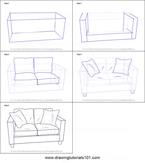 Love Seats is an attached type of Sofa and really easy to draw - here is how you would do that in a couple of steps. Room Perspective Drawing, Draw Love, Interior Design Sketchbook, Drawing Furniture, Love Seats, Furniture Sketch, Furniture Design Sketches, Perspective Drawing Architecture, Architecture Drawing Plan