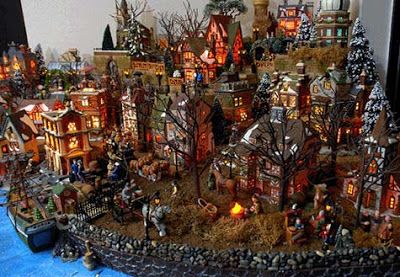 The Christmas of 1977 I was nine years old. A dear family friend, Inge, gave me a very special gift. It was a sweet yellow ceramic house th... Spookytown Display, Diy Halloween Village, Lemax Halloween Village, Lemax Halloween, Dept 56 Halloween, Department 56 Halloween, Halloween Village Display, Christmas Village Collections, Spooky Town