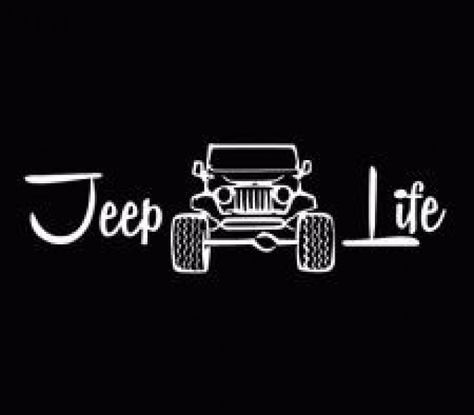 Jeep Life 4x4 Rubicon Car Window Decal Truck Sticker White #4x4truck #4x4 #truck #wallpaper Jeep Tattoo, Kayak Decals, Jeep Art, Jeep Logo, Jeep Stickers, Cj Jeep, Jeep Shirts, Boat Decals, Jeep Decals