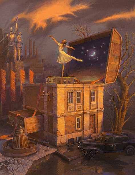 Surreal Storytelling Illustrations by Andrew Ferez Surreal Scenes, Pinterest Images, Musical Art, Surrealism Painting, Weird Creatures, Artist Paint, Surreal Art, Art Day, Digital Artwork