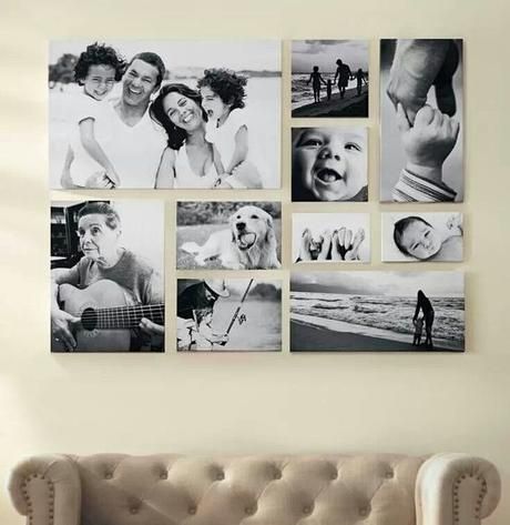 9 ideas para exhibir esas fotos especiales en casa - Paperblog Foto Scale, Galley Wall, Vstupná Hala, Living Room Wall Designs, Photo Arrangement, Family Photo Wall, Perfect Gallery Wall, Photo Wall Gallery, Family Wall