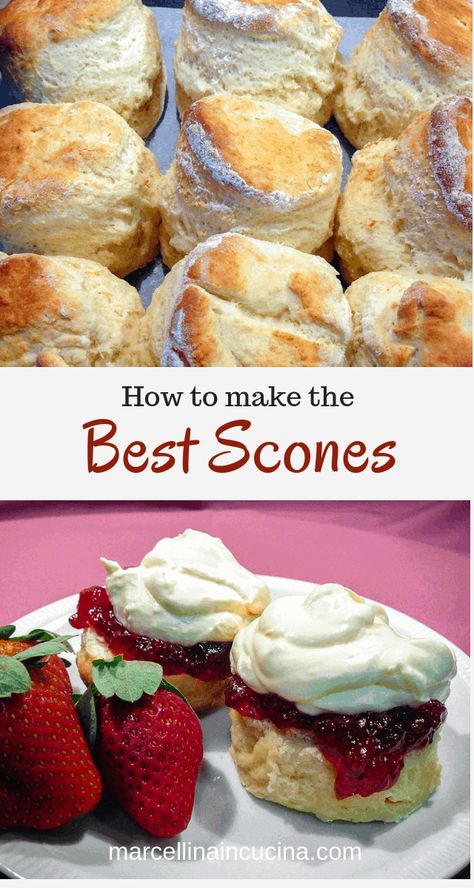 This is the Best English Scone recipe I have ever tried! Light and fluffy scones made easily! #scones #bestscones #basicscones #sconesjamandcream #englishscones Fluffy Scones, Sweet Scones, Best Scones, Pastry Treats, Almond Scones, Best Scone Recipe, English Scones, English Recipes, Scone Recipes