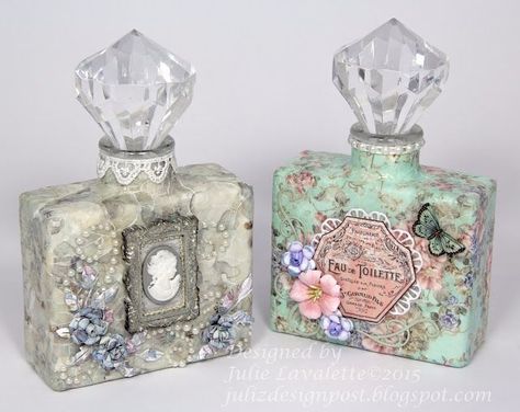 Decorative Glass Bottles, Craft Consortium, Vintage Parfum, Decorated Bottles, Old Perfume Bottles, Decorative Bottles, Beautiful Bottles, Pretty Perfume Bottles, Perfume Bottle Art