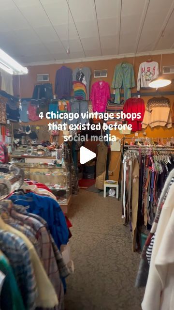 Sarah Jane | Vintage + Thrifted Home on Instagram: "🚨 I’m posting a week’s worth of places to shop for vintage  in Chicago, so turn notifications on to make sure you see all the posts this week! 🚨   Here are 4 of my favorite affordable vintage shops in Chicago on the north side. You may notice they are all near each other, which isn’t by mistake. I’ve pretty much lived in the same neighborhood in Chicago for almost 18 years, and for 14 of those years, I didn’t have a car. So these shops were close to where I lived and easily accessible via public transit. Also, I was a broke 20-something, and these shops always offered very affordable treasures. And Halloween wasn’t complete without a stop at Ragstock and the now-closed Hollywood Mirror. All these shops have been opened for a very long t Thrifted Home, Public Transit, Chicago Neighborhoods, Hollywood Mirror, Places To Shop, Sarah Jane, Long T, Vintage Shoes, A Car