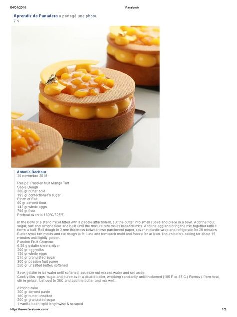 Antonio Bachour Recipe, Antonio Bachour, Entremet Recipe, Masterchef Recipes, Patisserie Fine, Fancy Desserts Recipes, Fine Dining Desserts, Gourmet Desserts, Fancy Desserts