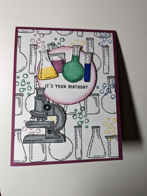 Science Cards Thank You, Science Day, Science Themes, It's Your Birthday, Thank You Cards, Science, Thank You, Birthday, Christmas