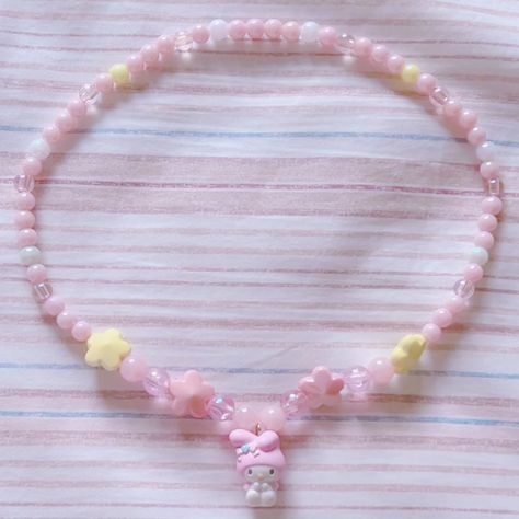 Cute Core Jewelry, Cutecore Necklace, Cute Accessories Kawaii, Cutecore Fashion, Melody Necklace, Collar Aesthetic, Fairy Kei Accessories, Kawaii Bracelet, Kawaii Necklace