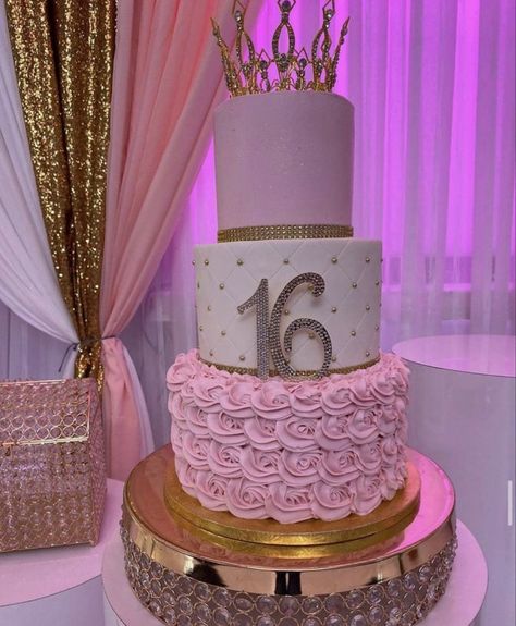 Big Birthday Cakes Sweet 16, Aesthetic Sweet 16 Dress, 3 Layer Sweet 16 Birthday Cake, Sweet 16 3 Tier Cake, Bday Cake Sweet 16, Two Tier Sweet 16 Birthday Cake, 3 Teir Birthday Cake Sweet 16, Pink Birthday Cake Sweet 16, Sweet 16 Cakes Pink And Gold