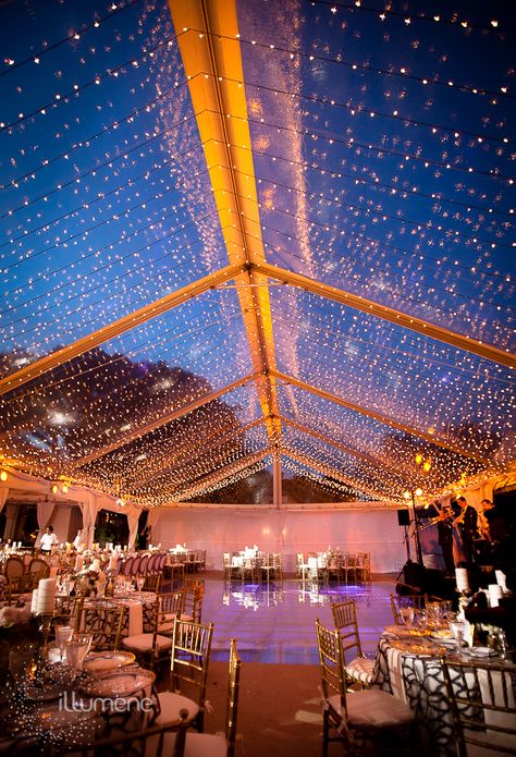 Wedding Reception Dance Floor, Tent Wedding Reception, Cloudy Night, Clear Tent, Purple Lighting, Dance Floor Wedding, Beautiful Outdoor Wedding, Reception Inspiration, Romantic Mood