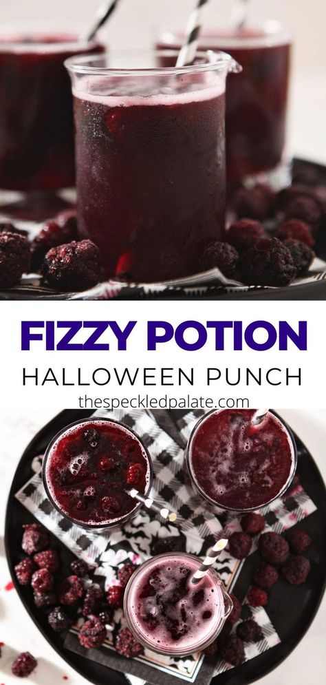 Halloween Drink For Kids, Decoration Ideas For Halloween, Fun Halloween Drinks, Purple Potion, Halloween Party Drinks, Halloween Drink, Halloween Punch, Table Halloween, Spooky Food