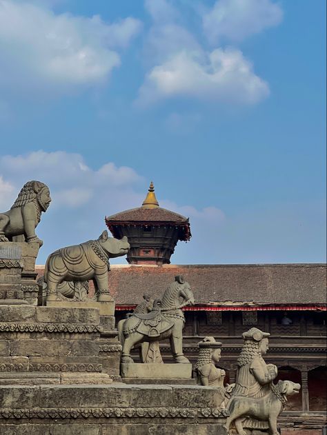 Bhaktapur durbar square, Nepal Bhaktapur Durbar Square, Durbar Square, Nepal Kathmandu, Hindu Statues, Nepal Travel, Nepal, Brain, Temple, Statue