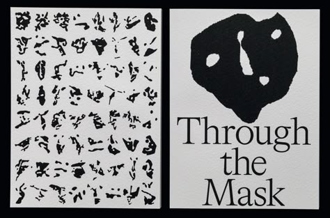 Divided into three parts – a look book, publication and scarf – the Swiss graphic designer turns a critical lens on the notion of masks. Clever Graphic Design, Ink Graphic Design, Skin Graphic Design, Mystery Graphic Design, Mixed Media Graphic Design, Language Graphic Design, Mask Graphic Design, Typography Logos, Graphic Book