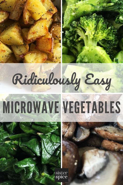 Microwave Recipes That Will Keep You Cooking | Easy by Sister Spice Microwave Meals Recipes, Recipes For Microwave Cooking, Vegetarian Microwave Meals, Microwave Side Dishes, Savory Microwave Recipes, Microwave Meals Dinners, Vegan Microwave Meals, Simple Microwave Recipes, Microwave Recipes Healthy