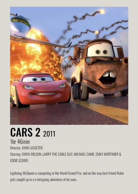 film polaroid for cars 2 (2011) Cars Aesthetic Movie, Cars 2 Wallpaper, Cars Movie Aesthetic, Cars Movie Poster, Cars 2, Car Polaroid, Cars Polaroid Poster, The Cars Poster, Cars Disney