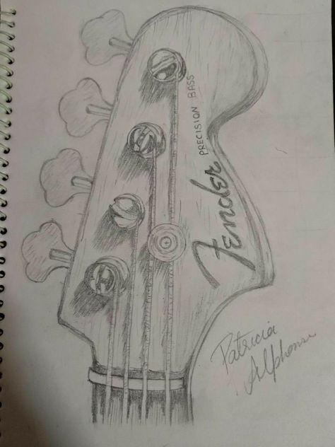 Guitar Sketch |Fender Guitar, drawing, Guitar Drawing, Instrument Sketch Instrument Sketch, Drawing Guitar, Cool Girl Drawings, Guitar Sketch, Music Sketch, Guitar Drawing, Shading Drawing, Drawing Instruments, Sky Art Painting