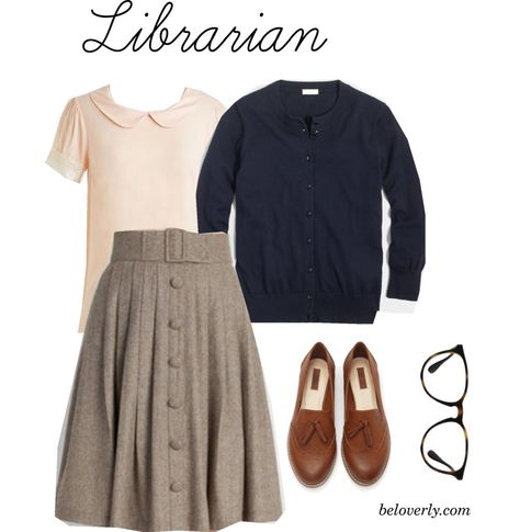 Librarian Halloween Costume, Librarian Chic Outfits, Librarian Costume, Librarian Outfit, Easy Last Minute Halloween Costumes, Simple Costumes, Bookworm Style, Librarian Ideas, Work Appropriate Halloween Costumes