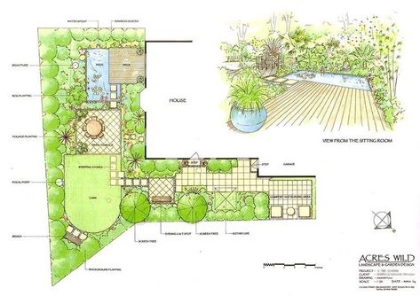 L Shape Backyard Design Layout, L Shaped Garden, Layout Minimalist, Garden Design Layout Landscaping, Garden Grid, Backyard Design Layout, Planting Plan, Garden Design Layout, Garden Design Plans