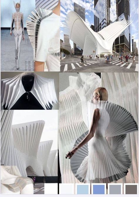 Architecture Fashion Inspiration, Architecture Inspired Fashion, Architecture Fashion Design, Avangard Fashion, Architect Fashion, Wearable Architecture, Mood Board Fashion Inspiration, Architectural Fashion, Vita Kin