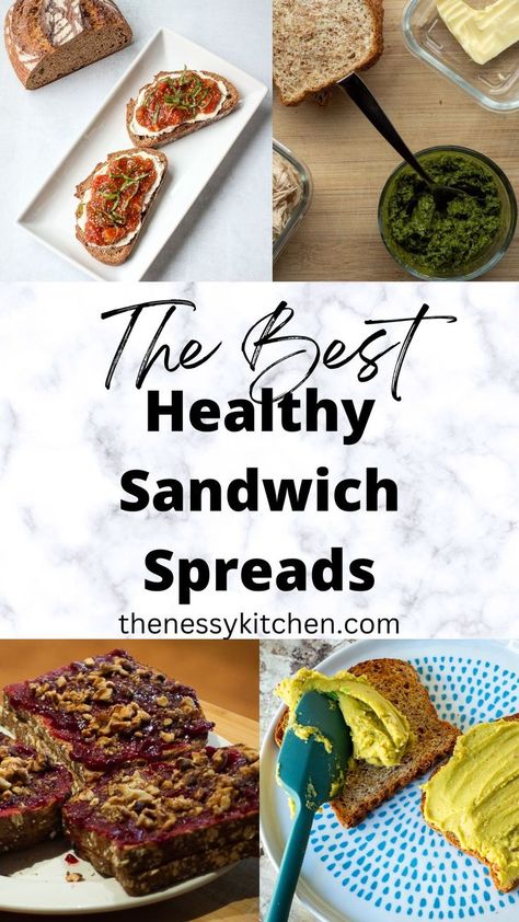 Sandwich Spreads Healthy, Sandwich Spreads Ideas, Rye Bread Sandwiches Healthy, Healthy Chicken Sandwich Clean Eating, Meditrain Diet, Food Processor Recipes Healthy, Veggie Sandwich With Hummus, Veggie And Hummus Sandwich, Healthy Spreads