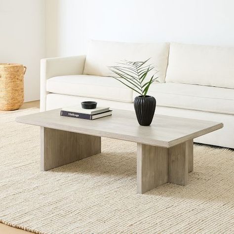 Modern Home Furniture Sale | West Elm Narrow Coffee Table, West Elm Coffee Table, Rectangle Coffee Table Wood, Sofa Wood Frame, Coffee Table Ideas, Rectangle Coffee Table, Media Console Table, Reclaimed Wood Coffee Table, Stylish Coffee Table