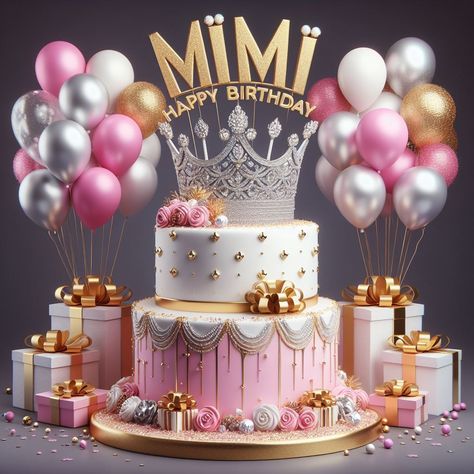 Happy Birthday Mimi, A Birthday Cake, Cute Pastel Wallpaper, Let's Celebrate, Pastel Wallpaper, Lets Celebrate, Birthday Quotes, Birthday Greetings, Birthday Cake