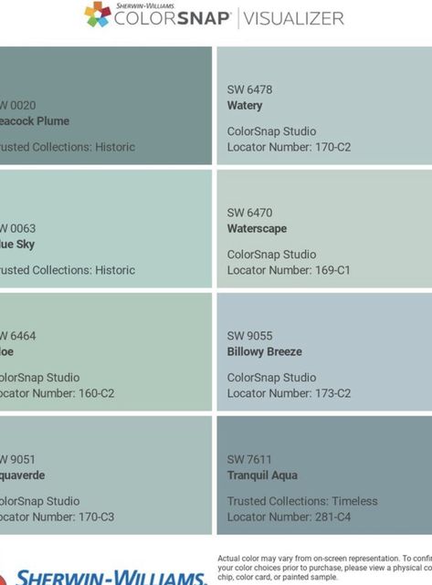 Seafoam Green House Exterior, Muted Aqua Paint Colors, Coastal Green Paint Colors, Coastal Bedroom Colors, Seafoam Green Bathroom, 2024 Color Palette, Seaside Kitchen, Pastel Paint Colors, Green House Exterior