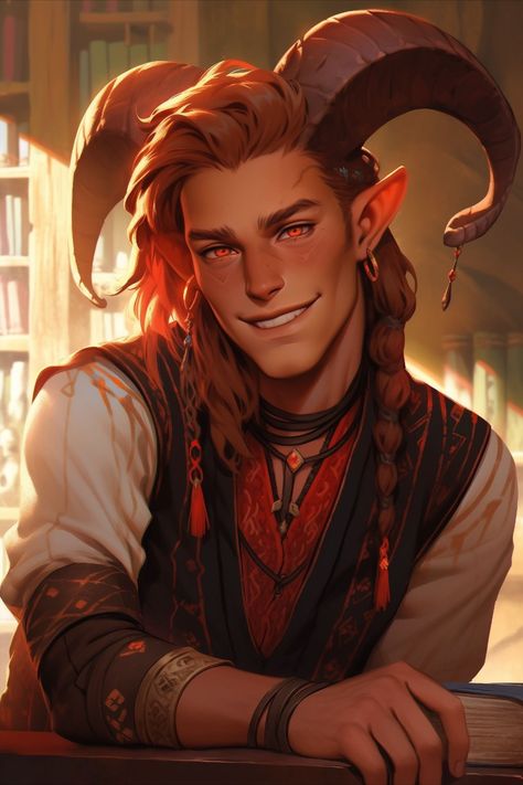 Satyr Bard Male, Dnd Goblin Male, D&d Npc, Dnd Npc Art, Dnd Tiefling Male, Tiefling Wizard, Male Tiefling, Tiefling Male, Dnd Tiefling