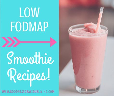 Low-FODMAP Smoothie Recipes! Fodmap Smoothies, Low Fodmap Fruits, Fiber Smoothie, Smoothie Recipies, Fodmap Meal Plan, Fodmap Breakfast, Low Fiber Diet, Low Fodmap Diet Recipes, Fodmap Diet Recipes