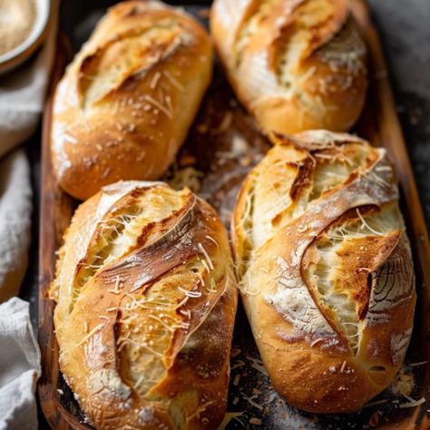 Best Crusty Italian Bread - Good For Recipes Crusty Bread Loaf Recipe, Bread With Starter, Filone Bread Recipe, Crusty Loaf Bread, Crusty Soup Bread, Crunchy French Bread Recipe, Rustic Crusty Bread Recipe, Advanced Bread Recipes, Rustic Italian Crusty Bread