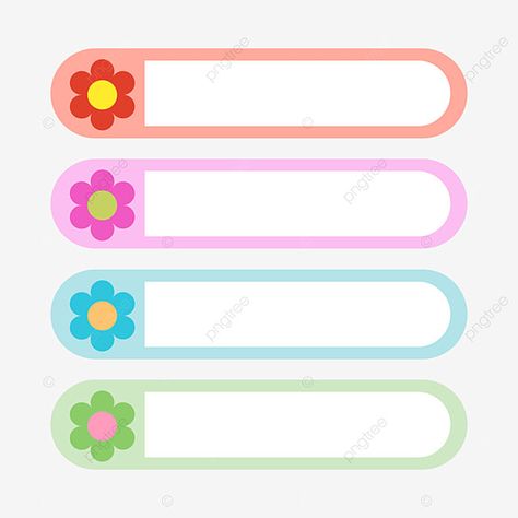 Flower Name Tag, Leaves Name, Flower Names, Simple Flowers, Flower Illustration, Name Tag, Baby Cards, Name Tags, Png Clipart