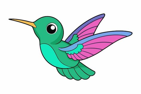 Vector charming hummingbird vector illus... | Premium Vector #Freepik #vector #cartoon-drawing #svg #animal-drawing #bird-illustration Cute Hummingbird Drawing, Hummingbird Cute Drawing, Hummingbird Cartoon, Hummingbird Character Design, Hummingbird Clipart, Hummingbird Svg, Hummingbird Cartoon Drawing, Cute Hummingbird Illustration, Hummingbird Drawing