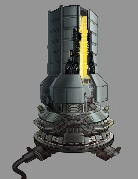 Reactor Core, Biotechnology Art, Sci Fi Props, Spaceship Interior, Nuclear Reactor, Sci Fi Environment, Starship Design, Star Wars Concept Art, Game Props