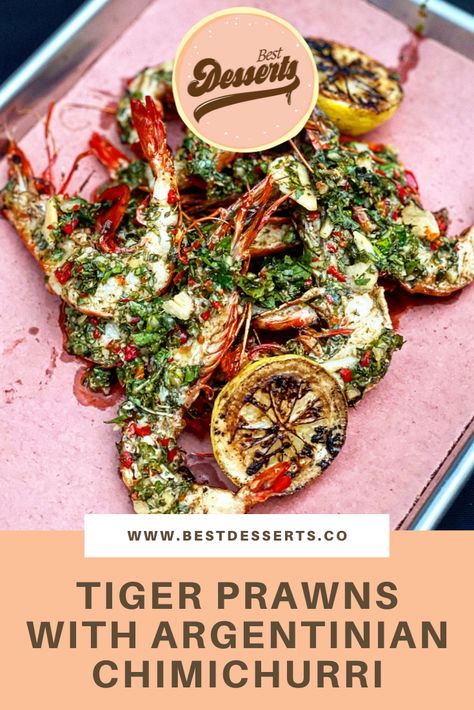 What better way to celebrate the start of the Christmas season than with a collection of recipes that provide the perfect centrepiece for the dining table? This recipe of Tiger Prawns with Argentinian Chimichurri is by Winning Appliances culinary expert, Russell Crosdale! Tiger Shrimp Recipes, Tiger Prawns Recipe, Tiger Prawn Recipe, Argentinian Chimichurri, Tiger Prawn, Tiger Prawns, Tiger Shrimp, Best Christmas Desserts, Prawn Recipes