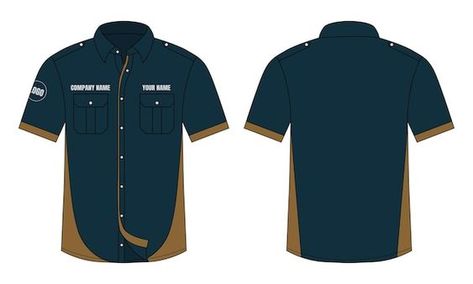 Uniform Work, Corporate Shirts, Note Writing Paper, Office Shirt, Daily Clothes, Shirt Template, The Office Shirts, Back View, Work Shirt