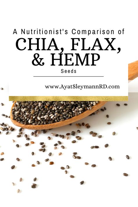 Which seed is the best choice for improving your overall health and well being? Chia, flax, or hemp? The answer may depend on your individual nutritional needs and goals, but a dietitian can explain the differences between the three super seeds and help you decide which one is the healthiest option for you. Read on to learn more about chia, flax, and hemp and how each of these super seeds can benefit your diet. Hemp Hearts Recipes, Hemp Seed Benefits, Hemp Seed Recipes, Super Seeds, Chia Benefits, Seeds Benefits, Chia Seed Recipes, Food Advice, Hemp Hearts