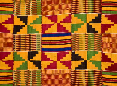 Ghana: Traditional Kente Cloth (border Detail) by Alantobey Ghana Culture, Ghana Art, Kente Print, African Artwork, Kente Cloth, African Decor, African Textiles, African Prints, African Pattern