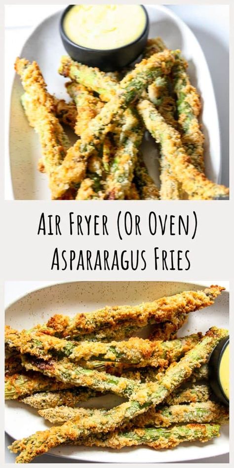 Homemade Panko, Air Fryer Asparagus, Asparagus Recipes Oven, Easy Asparagus Recipes, Grilled Asparagus Recipes, Asparagus Recipes Baked, Asparagus Fries, Panko Crumbs, Air Fryer Dinner Recipes