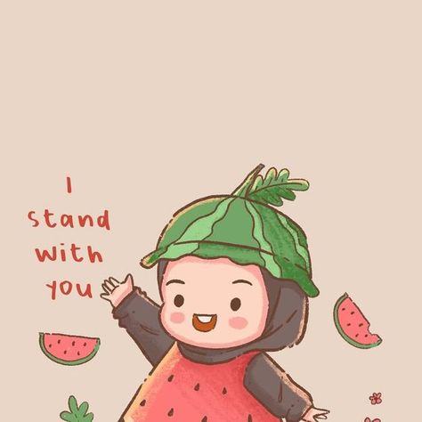 Dey • Karat on Instagram: "Khanz the little watermelon girl 🍉" Watermelon Girl Aesthetic, Watermelon Kawaii, Watermelon Girl, Watermelon Graphic Print T-shirt For Summer, Watermelon Memes Hilarious, Cute Little Drawings, Stand By Me, Korean Drama, Watermelon