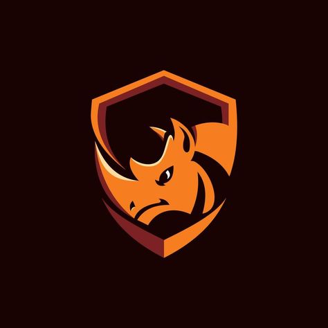 Rhino Shield Animal Modern Logo Rhino Logo Design, Rei Logo, Rhino Logo, Simple Logo Design, Logo Design Art, Rhinos, Simple Logo, Anime Dragon Ball Super, Anime Dragon Ball