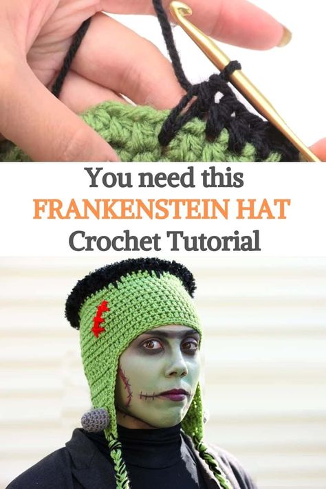 Halloween Hat Knitting Patterns, Crochet Halloween Hat, Crochet Halloween Patterns Free, Crochet Halloween Costume, Spooky Makeup, Halloween Costume Patterns, Costume Crochet, Crochet Baby Costumes, Crochet Costumes