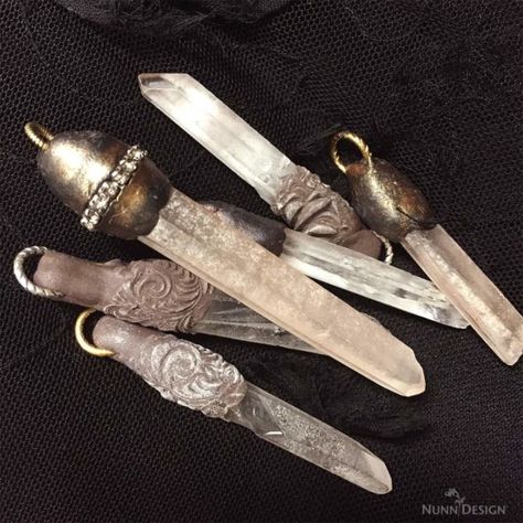 You searched for CLAY SQUISHER - Nunn Design Crystal Point Pendant, Apoxie Sculpt Jewelry Ideas, Polymer Clay And Crystals, Crystal Polymer Clay, Witchy Ideas, Jewelry Soldering, Crystal Ideas, Apoxie Sculpt, Copper Electroforming