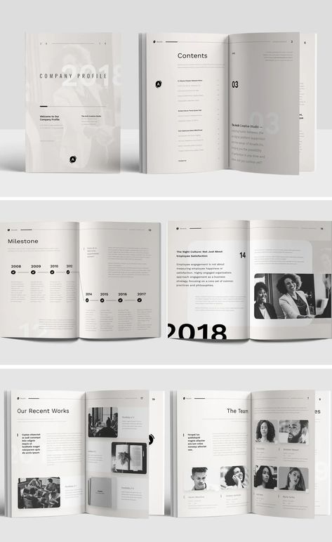 Company Profile Brochure Template. 20 Pages, A4 and US Letter size Folder Graphic Design, Company Profile Brochure, Brochure Design Layouts, 보고서 디자인, Graphic Design Brochure, Documents Design, Company Brochure, Leaflet Design, Booklet Design