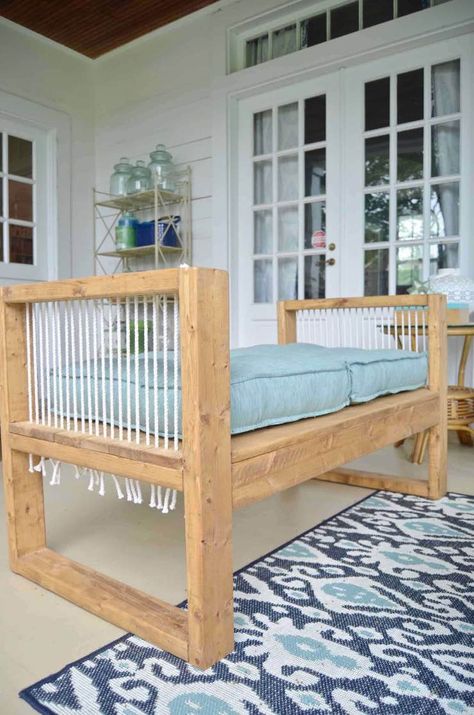 Diy Bank, Dresser Plans, Wood Bench Outdoor, Diy Bench Outdoor, Woodworking Workbench, Relaxing Places, Diy Bench, Day Bed, Woodworking Bench